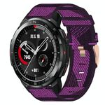 Per onore orologio GS pro 22mm Nylon Woven Watch Band (Purple)