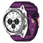 Per Samsung Galaxy Watch 4 Cinturino in nylon intrecciato classico da 42 mm 20 mm (viola)