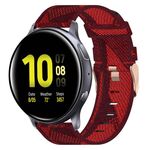 Per Samsung Galaxy Watch Active 2 Cinturino in nylon intrecciato da 40 mm 20 mm (rosso)