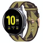 Per Samsung Galaxy Watch Active 2 Cinturino in nylon intrecciato da 40 mm 20 mm (giallo)