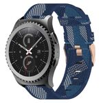 Per Samsung Gear S2 Cinturino in nylon intrecciato classico da 20 mm (blu)