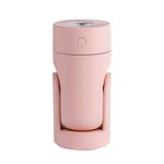 L09 Umidificatore a luce notturna colorata rotante plug-in USB (rosa)