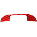 Adesivo decorativo per scatola bracciolo in fibra di carbonio per auto per Infiniti Q50 2014-2020, guida sinistra e destra (rosso)