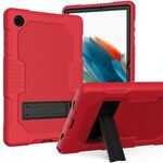 Per Samsung Galaxy Tab A8 10.5 2021 X200 Contrast Color Robot Antiurto Custodia in silicone + PC Tablet (rosso nero)