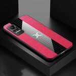 Per Xiaomi Civi Xinli Stitching Ploth Texture Telefono TPU (rosso)