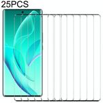 25 PCS Bordo colla 3D bordo curvo a schermo intero film in vetro temperato per onore 60 (nero)