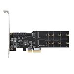 SATA3.0 PCIE3.0 a 2-Port M.2 (B-Key) Adapter Card