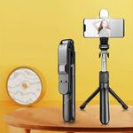XT02S Mini Bluetooth Live Treppied Selfie Stick (nero)