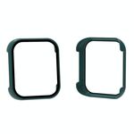 Per OPPO Watch 2 42mm PC + Custodia protettiva per orologio in vetro temperato (Ago di pino verde)