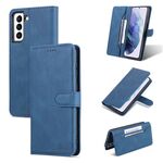 Per Samsung Galaxy S21 Fe 5G AZNS Dream II Sensazione della pelle Pelle flip orizzontale Custodia in pelle (blu)