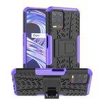 Per OPPO Realme 8i TPU TPU + Cassa del telefono PC con supporto (viola)