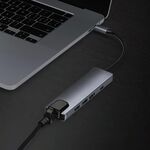 5 in 1 USB Type-C a RJ45 + USB3.0 x 2 + PD + Adattatore Hub HDMI
