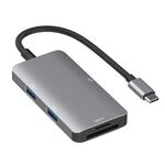 5 in 1 Adattatore per hub dazione dati con scheda SD / TF / CF, doppia porte USB3.0