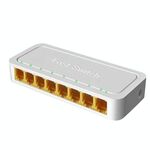 8-porte 100M RJ45 Mini Switch Home Plug-and-play Bypass Bypass Splitter di rete non gestito per il monitoraggio della rete della camera da letto