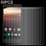 50 PCS 0.26mm Film in vetro temperato 9h 2.5D per Alcatel A3 XL