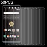 Film in vetro temperato da 50 pezzi 0.26mm 9h 2.5D per LG V34