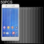 50 Pz 0.26mm 9h 2.5D Film in vetro temperato per Sony Xperia Z3V