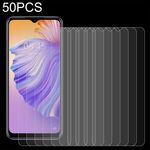 Film di vetro temperato da 50 pezzi 0.26mm 9h 2.5D per Tecno Spark 8