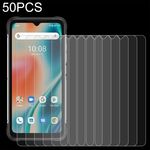 50 pz 0.26mm 9h 2,5D film in vetro temperato per Umidigi Bison X10 Pro