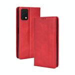 Per Umidigi A11S Magnetic Fibbia Retro Texture in pelle Telefono (Rosso)