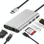 7 in 1 tipo-C a RJ45 + VGA + Type-C + SD Slot scheda SD + USB3.0 x 2 + Adattatore hub Dock HDMI