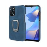 Custodia per telefono PU Supporto per OPPO A16 / A16S / A54S (blu)