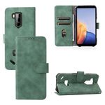Per Ulefone Armor X9 Skin Feel Feel Bickle Magnetic Fibbia di vitello Texy PU Case (verde)