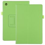 Per Samsung Galaxy Tab A8 10.5 2021 Texture Litchi Custodia in cuoio in pelle massello (verde)