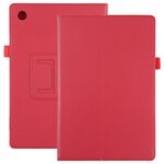 Per Samsung Galaxy Tab A8 10.5 2021 Caso di tavoletta in pelle massello di texture litchi (rosso)