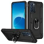 Per OPPO RENO6 5G TPU Antiurto TPU + Portabispporto per PC (nero)