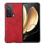 Per Honor Magic V Two-Color Bowhide Texture Case (Rosso)