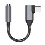 TA14 USB-C / Type-C maschio a 3,5 mm AD AUDIO AD AUDIO AD ADAPPOTORE AUTOCOMPATORE (Grigio)