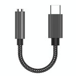 Ta14 USB-C / Type-C maschio a 3,5 mm Audio Audio Straight Authotphone Adapter (nero)