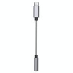 Ta11-R1 USB-C / Type-C maschio a 3.5mm AD AUDIO Femmina TPE Braid Adattatore auricolare (grigio)
