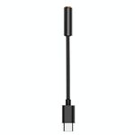 Ta11-R USB-C / Type-C maschio a 3,5 mm AD AUDIO Femmina TPE Braid Adattatore auricolare (nero)