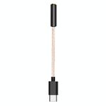 Ta12-R USB-C / Type-C maschio a 3.5mm Audio Audio Singolo cristallo di cristallo rame Adattatore auricolare (Bronzo)