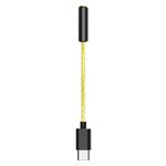 TA12-R USB-C / TYPE-C maschio a 3.5mm Audio Audio Singolo cristallo di cristallo Adattatore auricolare auricolare (oro)