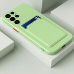 Per Samsung Galaxy S22 Ultra 5G Skin Sent'And Sent'And Pulsante a contrasto Colore TPU Cassa del telefono TPU (Green Matcha)