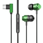 TS902 Metal In-Ear USB-C / Type-C Game Earphone, Lunghezza del cavo: 1,2 m (verde)