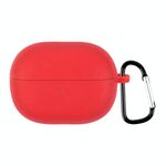 Per Xiaomi Redmi Buds 3 Lite Custodia protettiva per auricolari in silicone con gancio (rosso)