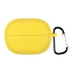Per Xiaomi Redmi Buds 3 Lite Custodia protettiva per auricolari in silicone con gancio (giallo)