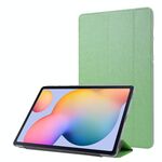 Per Samsung Galaxy Tab S8 / TAB S7 Texture in seta Caso compressa in pelle flip (verde)