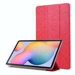 Per Samsung Galaxy Tab S8 / Tab Tab S7 Silk Texture flip in pelle custodia in pelle (rosso)