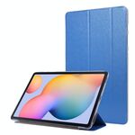 Per Samsung Galaxy Tab S8 + / TAB S7 + texture in seta flip custodia in pelle flip (blu)