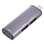 3 porte USB 2.0 x 2 + USB 3.0 a USB-C / Type-C Adattatore hub