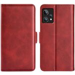 Per OPPO RealMe 9 Pro + Custodia per cellulare magnetica a doppia fibbia a doppio lato (rosso)