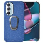 Cassa del telefono dell'unione del supporto dell'anello per Motorola Edge X30 (blu navy)