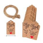 5 borse da 100 pz / borsa Tag regalo di carta Kraft Hang Tags (L-15)