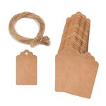 5 borse 100 pz / borsa Tag regalo di carta Kraft Hang Tags (L-16)