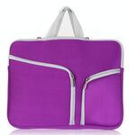 Materiale da immersione T228 Borsa per computer Pocket Pocket Laptop Bag Bag, Dimensioni: 15.6 pollici (viola)